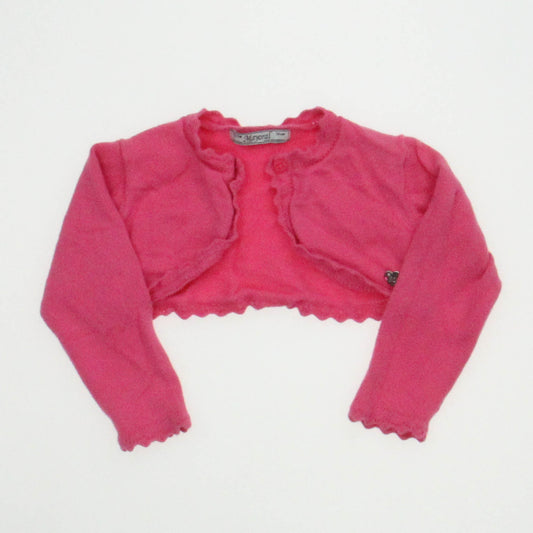 Mayoral Girls Pink Cardigan Size: 9 Months Pink