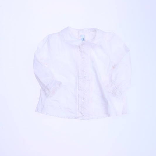Mayoral Girls White Blouse Size: 9 Months White