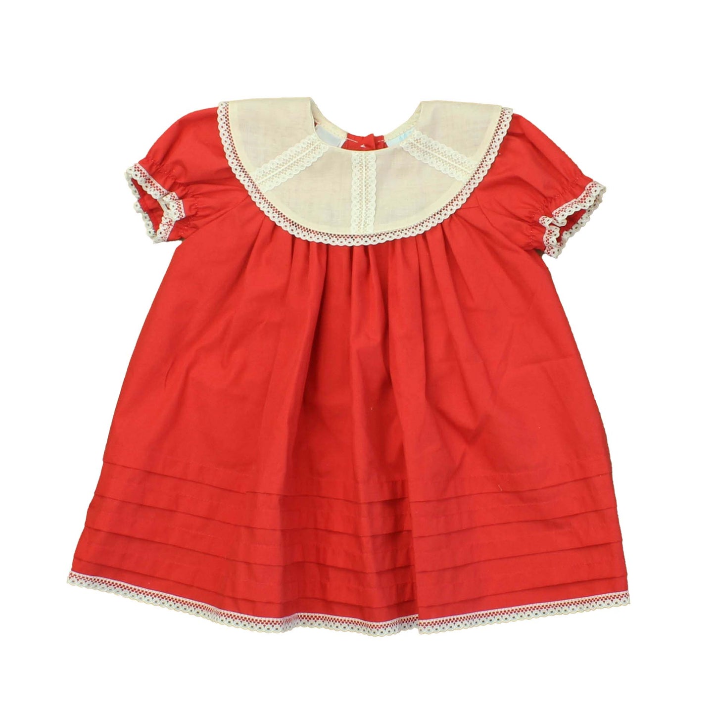 Mi Mi Girls Red | Tan Dress Size: 6 Months Red | Tan