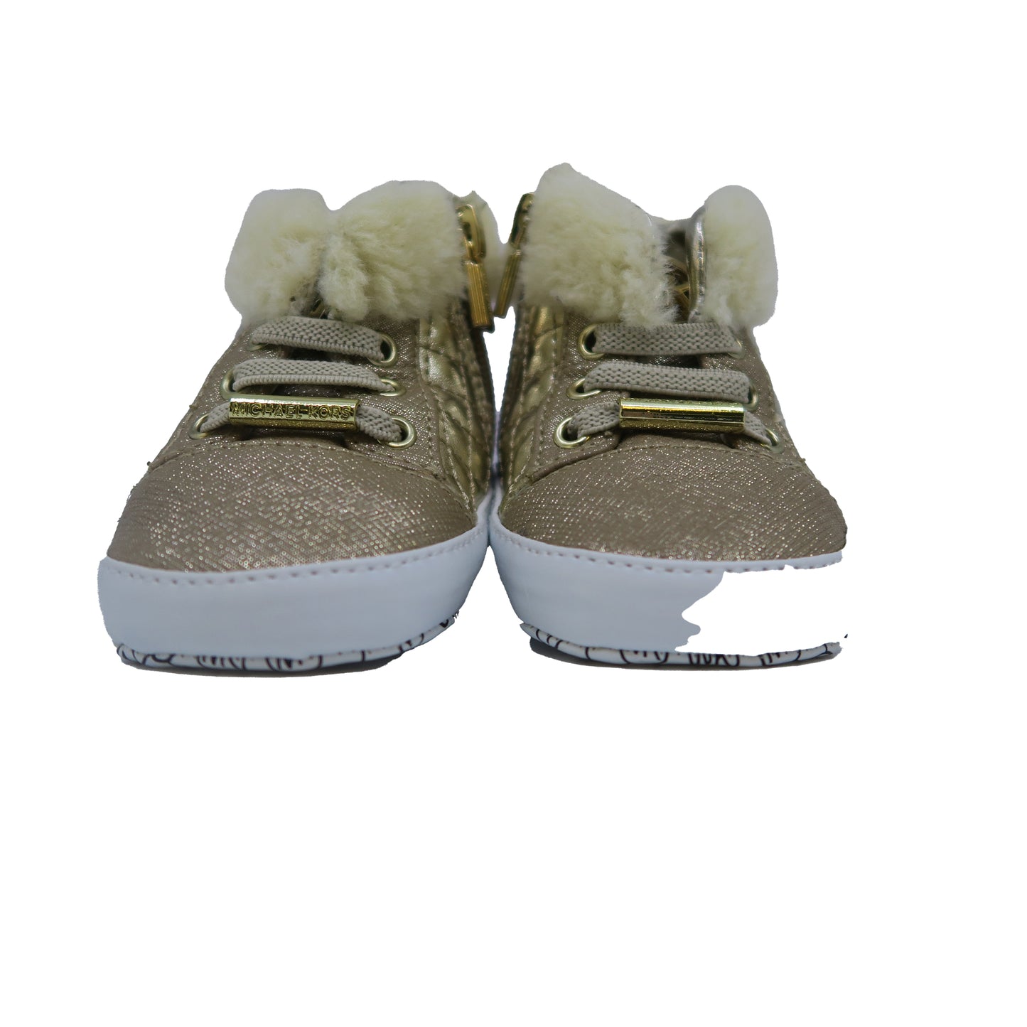 Michael Kors Girls Gold Booties Size: 1 Infant Gold