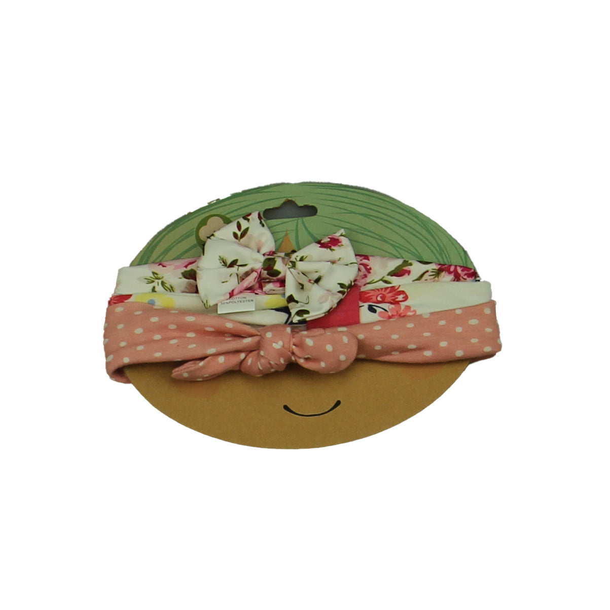 Milkbarn Girls Pink | White | Floral Hair Accessory Size: 12-24 Months Pink | White | Floral