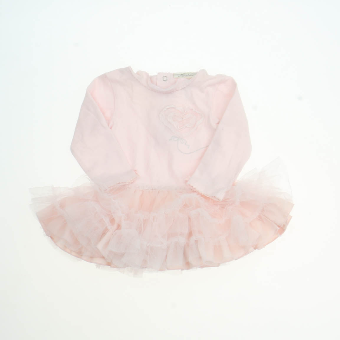 Miniclasix Girls Pink Dress Size: 9 Months Pink