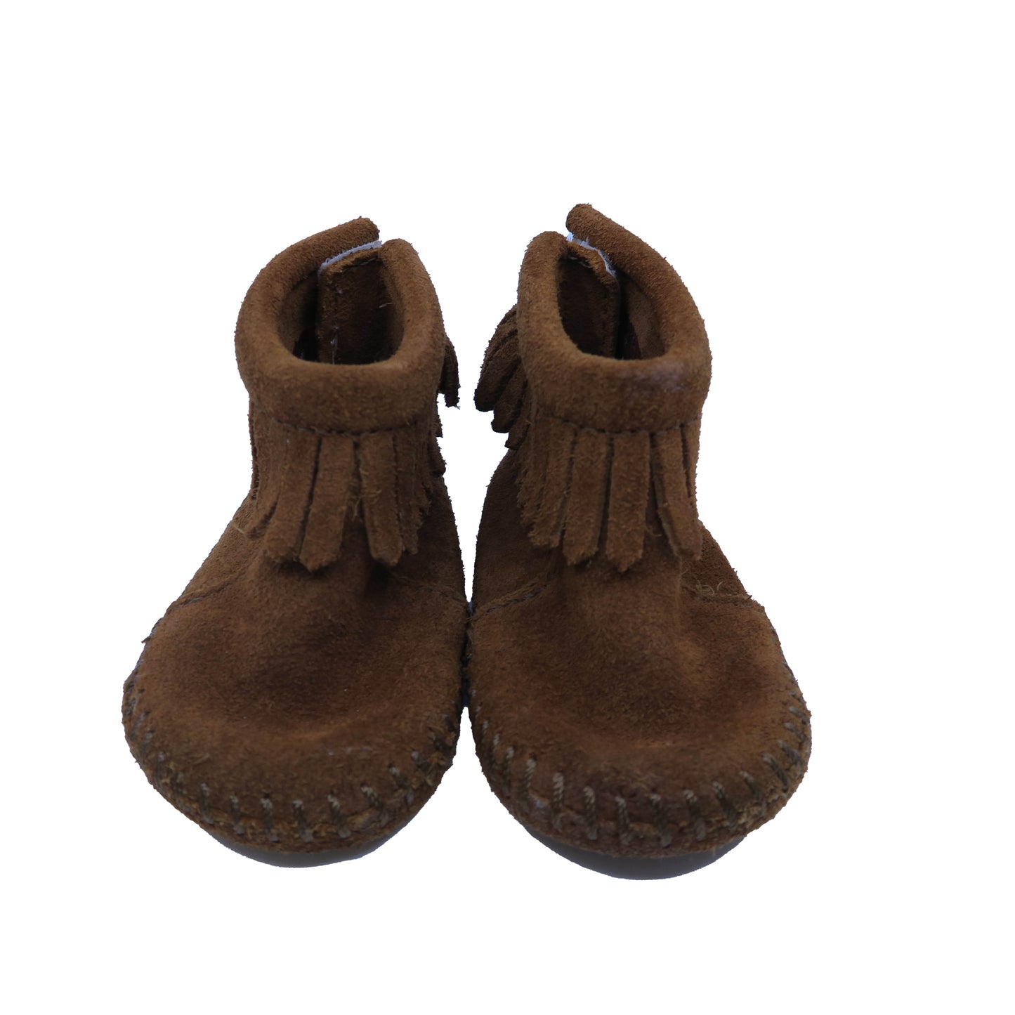 Minnetonka Unisex Brown Booties Size: 2 Infant Brown