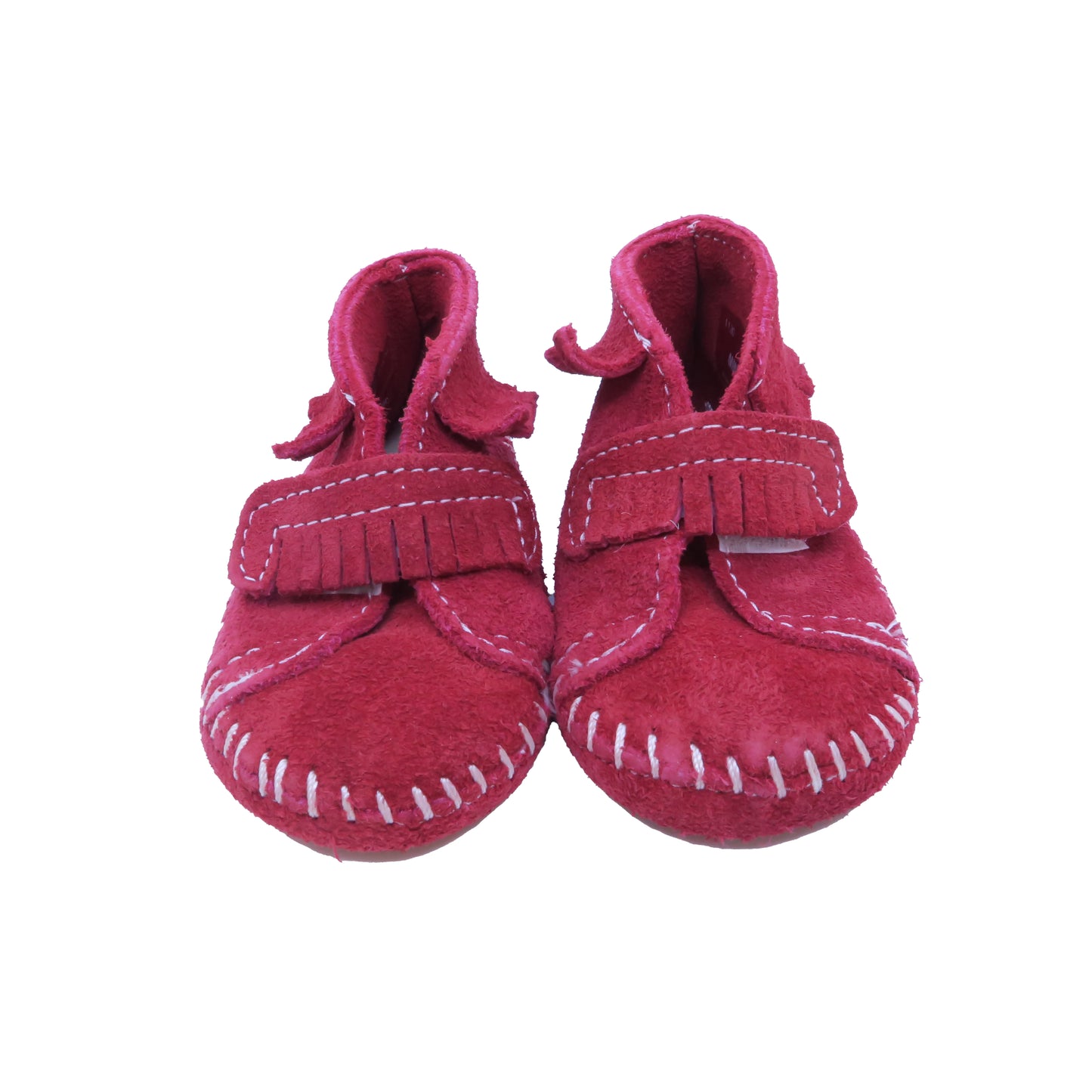 Minnetonka Unisex Red Booties Size: 2 Infant Red