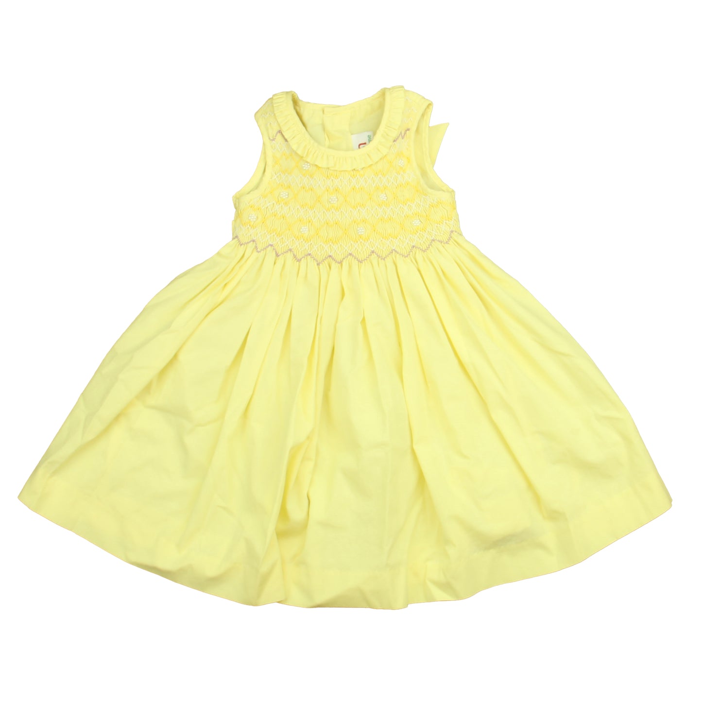 Mom & Me Girls Yellow Dress Size: 18 Months Yellow