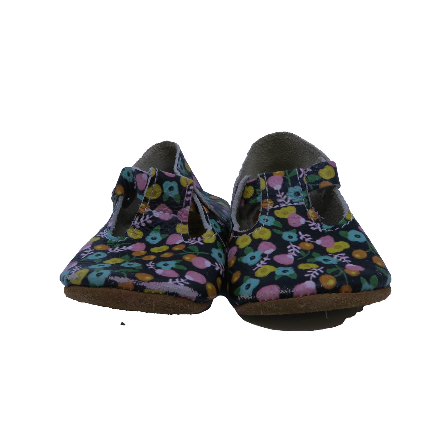 Mon Petit Girls Brown | Floral Booties Size: 5 Toddler