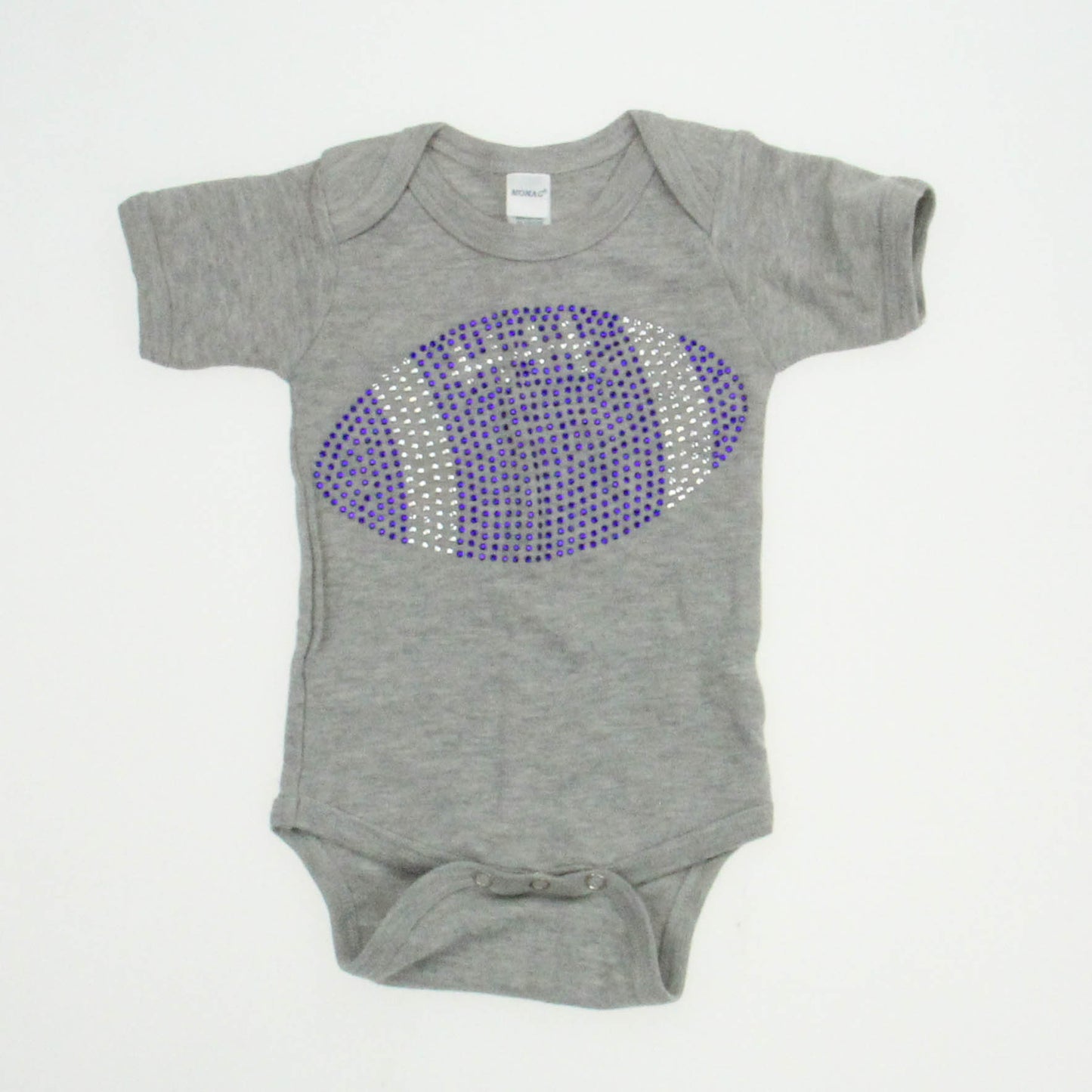 Monag Girls Gray Onesie Size: 3-6 Months Gray
