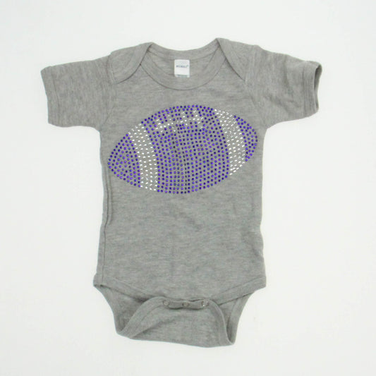 Monag Girls Gray Onesie Size: 3-6 Months Gray