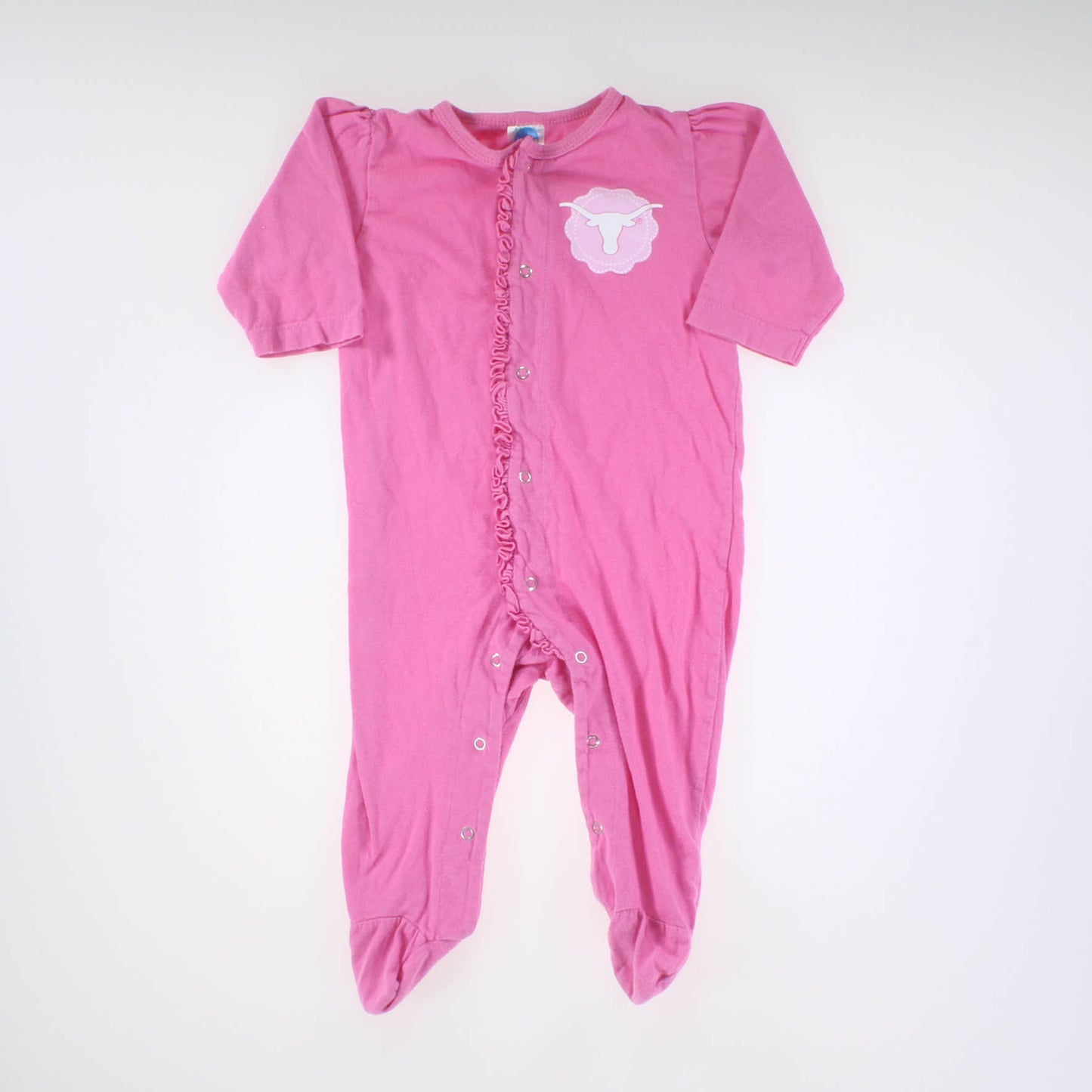 NCAA Girls Pink | Go Texas Long Sleeve Outfit Size: 3-6 Months Pink | Go Texas