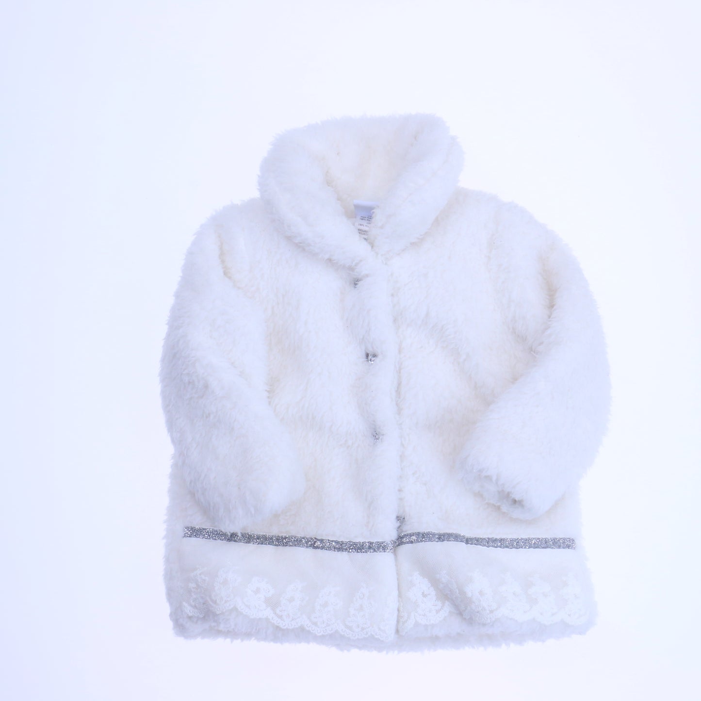 Nannette Baby Girls Off-White Jacket Size: 12 Months Off-White