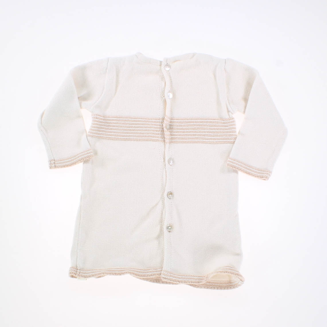 NaturaPura Girls Cream | Taupe Sweater Dress Size: 9 Months Cream | Taupe