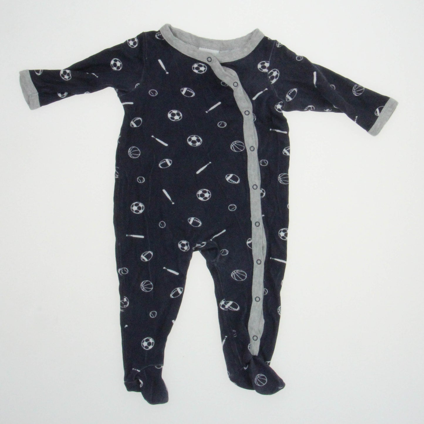 Nordstrom Boys Blue 1-piece Non-footed Pajamas Size: 3 Months Blue
