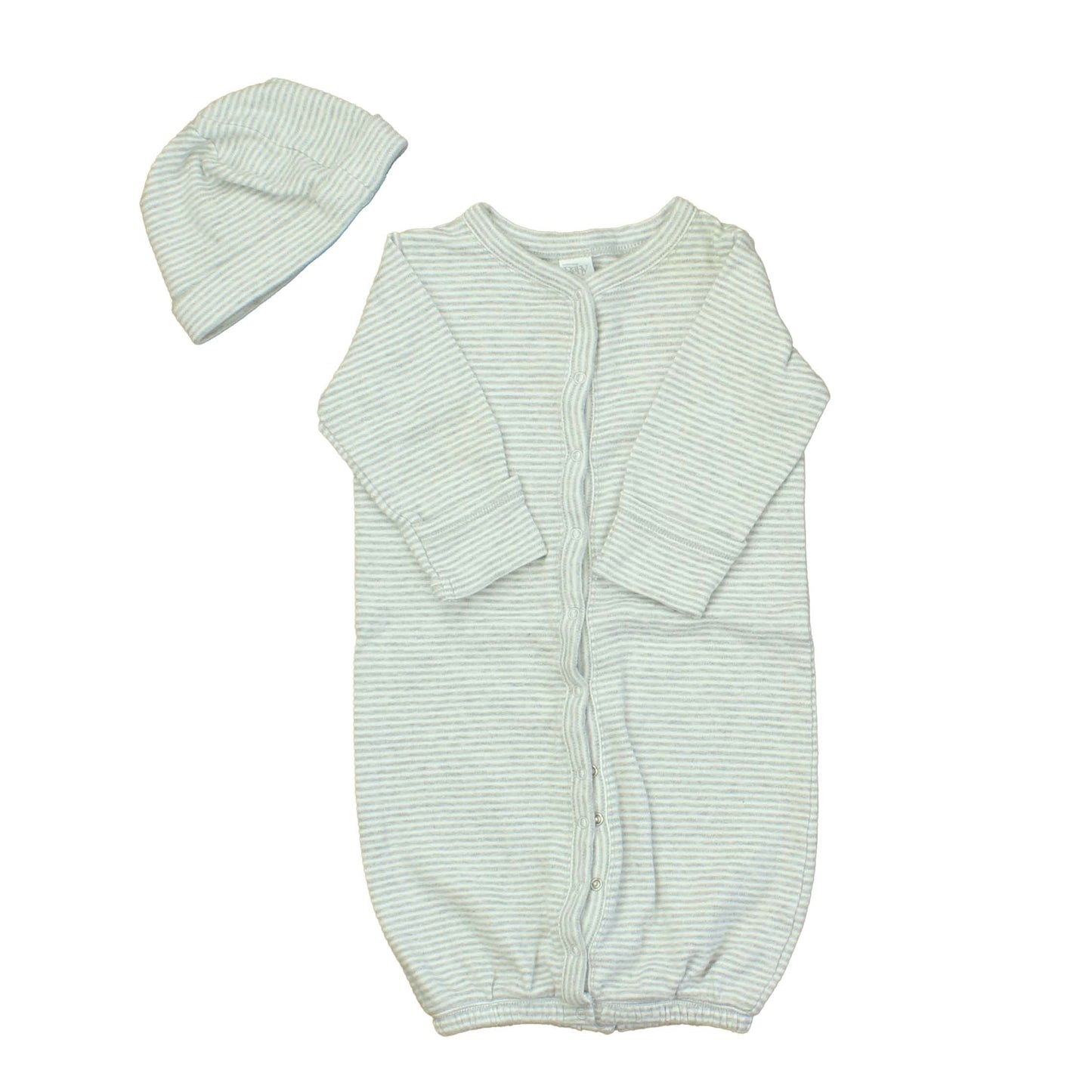 Nordstrom Baby Unisex Grey | White | Stripes Sleepsack Size: New Born Grey | White | Stripes