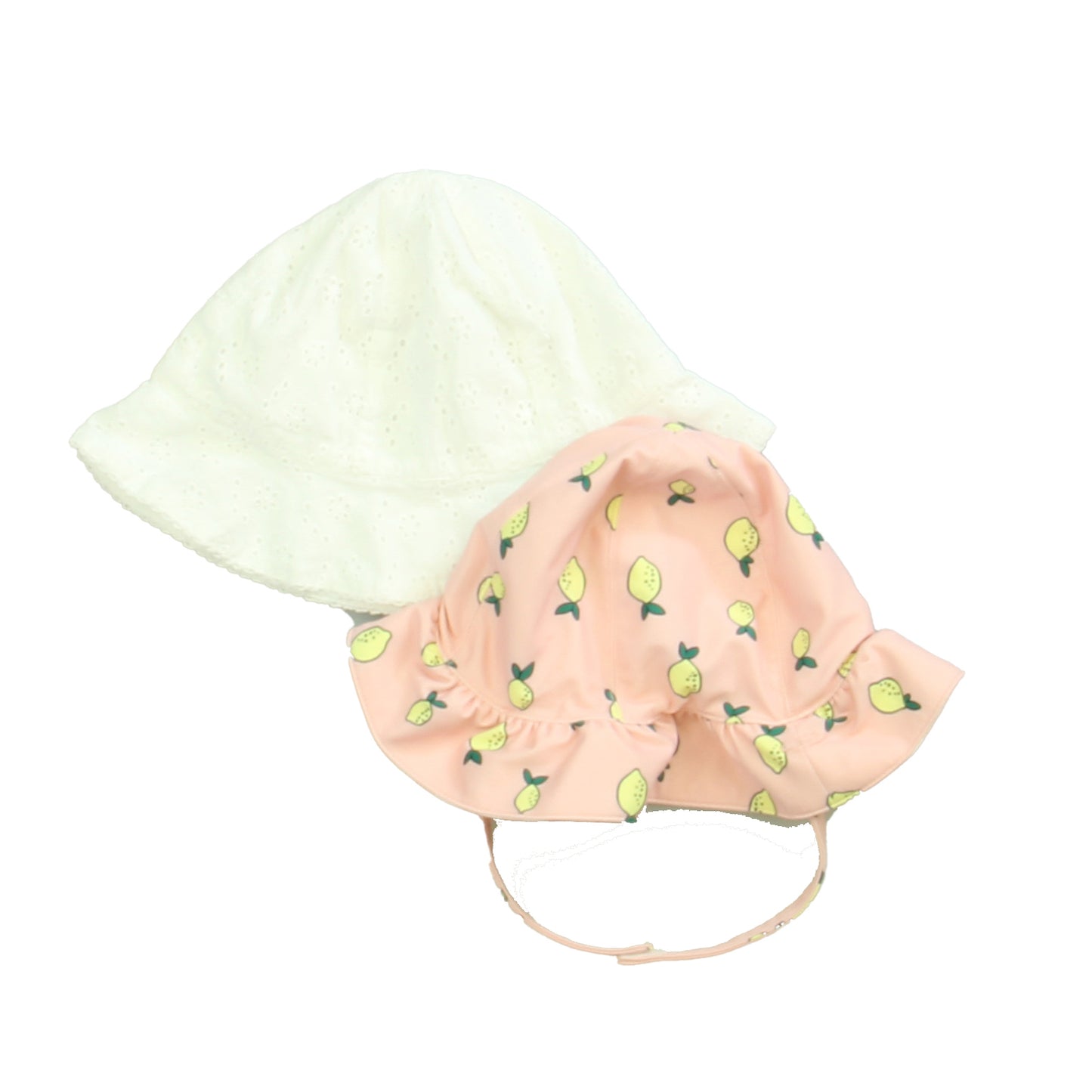 Nordstrom | Unknown Baby Girls White | Pink Lemons Hat Size: 3-9 Months