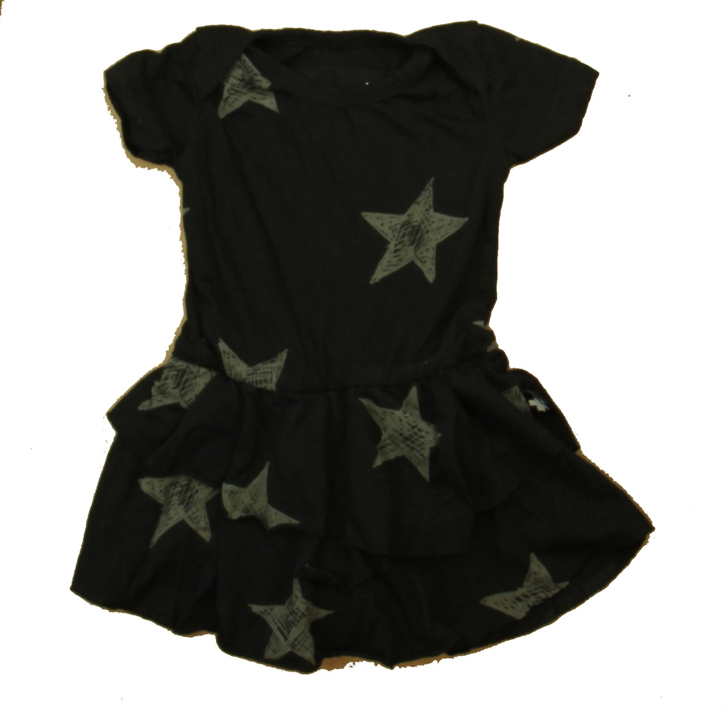 NuNuNu Girls Black Stars Dress Size: 6-9 Months Black Stars