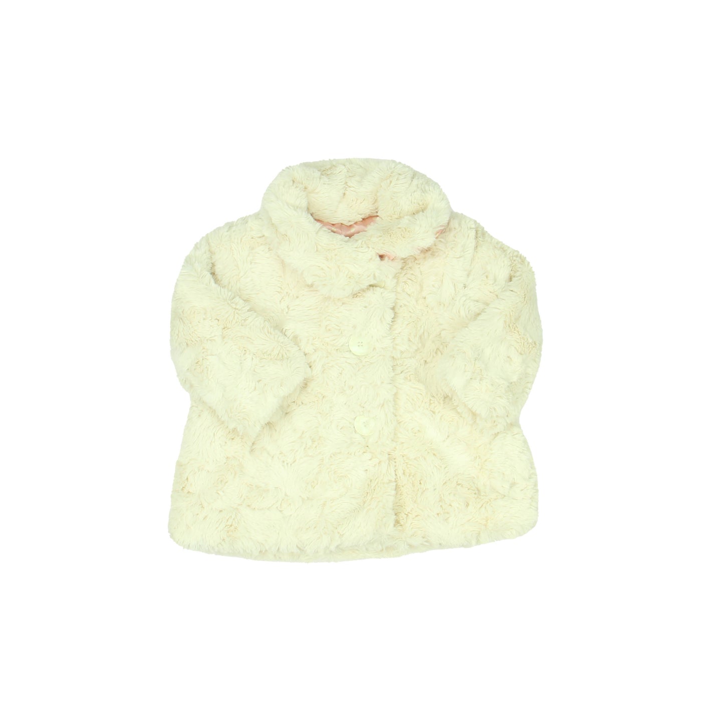 Nutmeg Girls White | Pink Jacket Size: 9-12 Months White | Pink