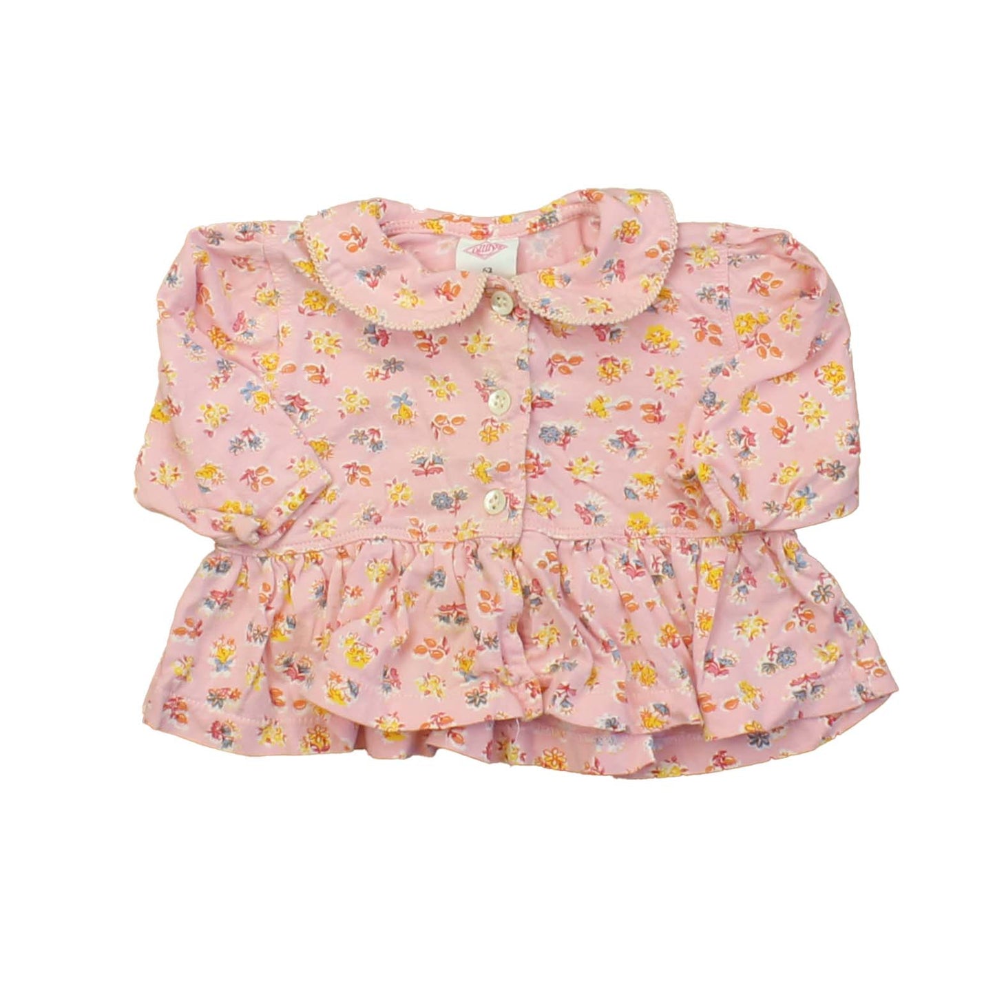 Oilily Girls Pink | Multi Long Sleeve Shirt Size: 6 Months Pink | Multi