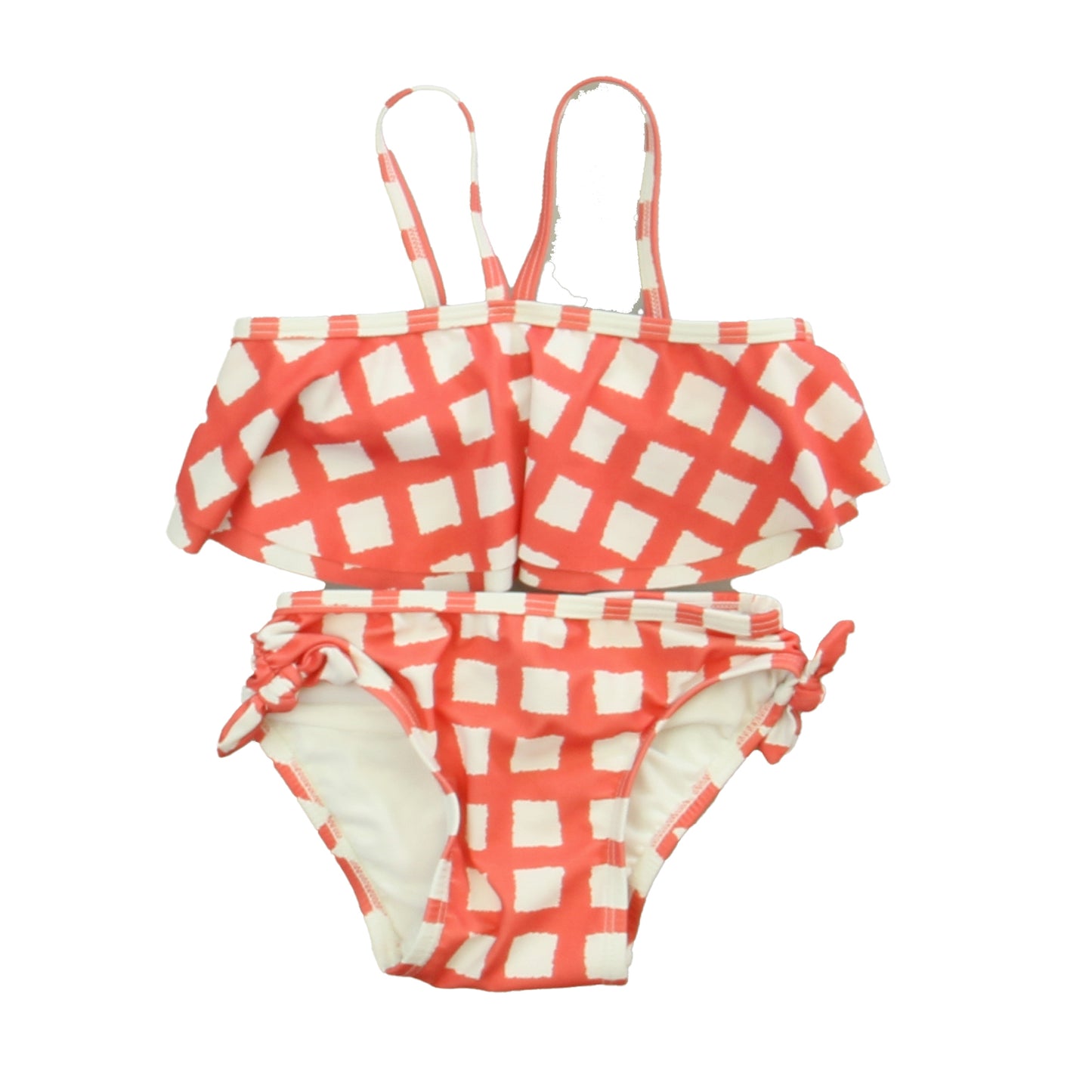 Old Navy Girls Pink | White 2-piece Swimsuit Size: 18-2 Months