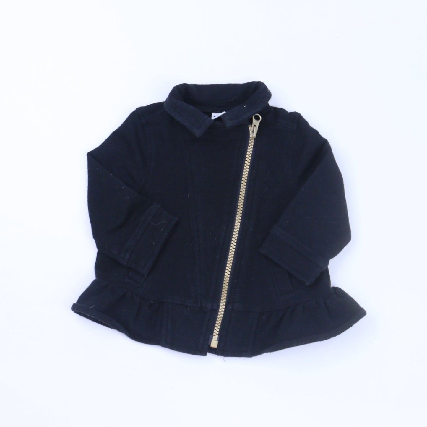 Old Navy Girls Black Jacket Size: 3-6 Months Black