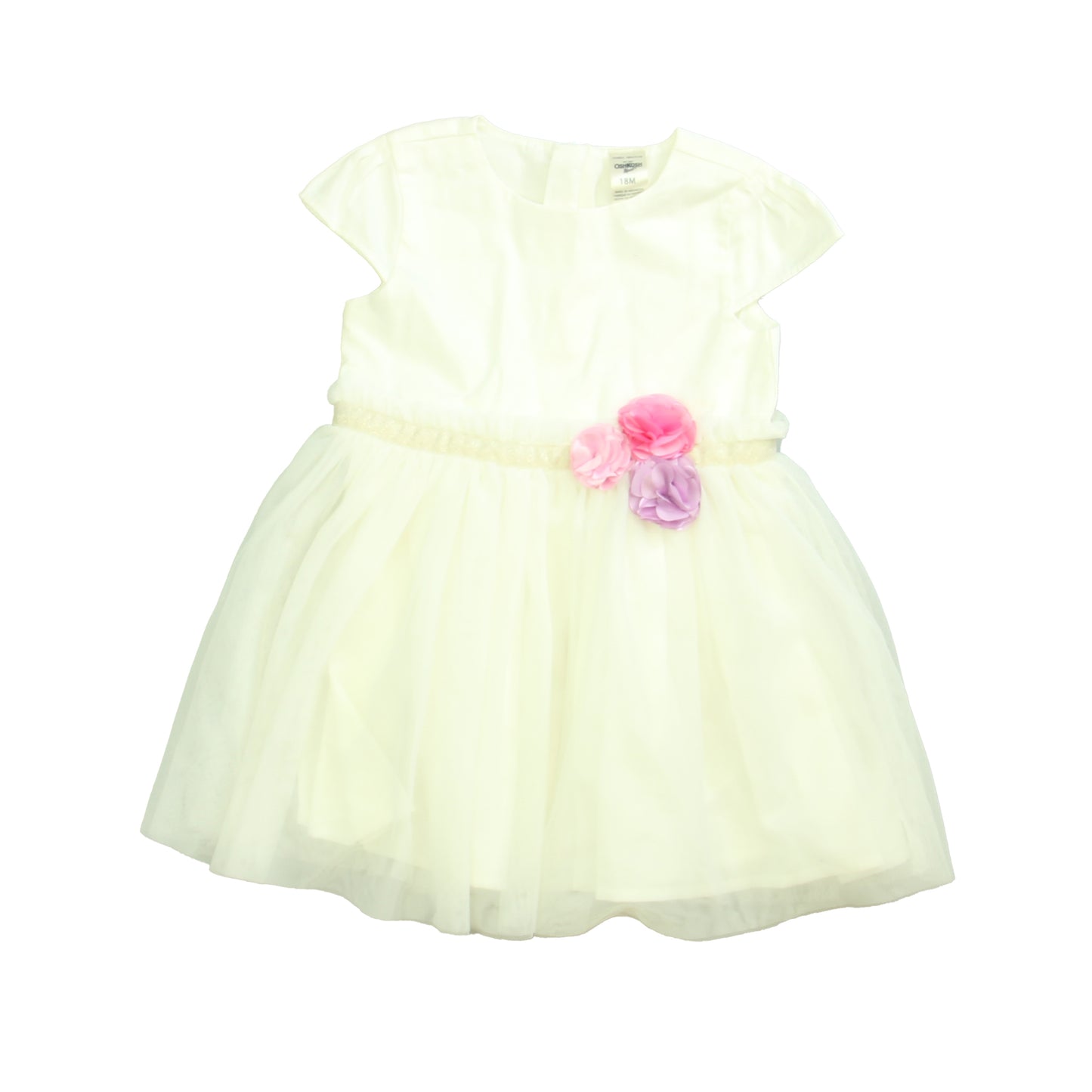 Osh Kosh Girls White Dress Size: 18 Months White