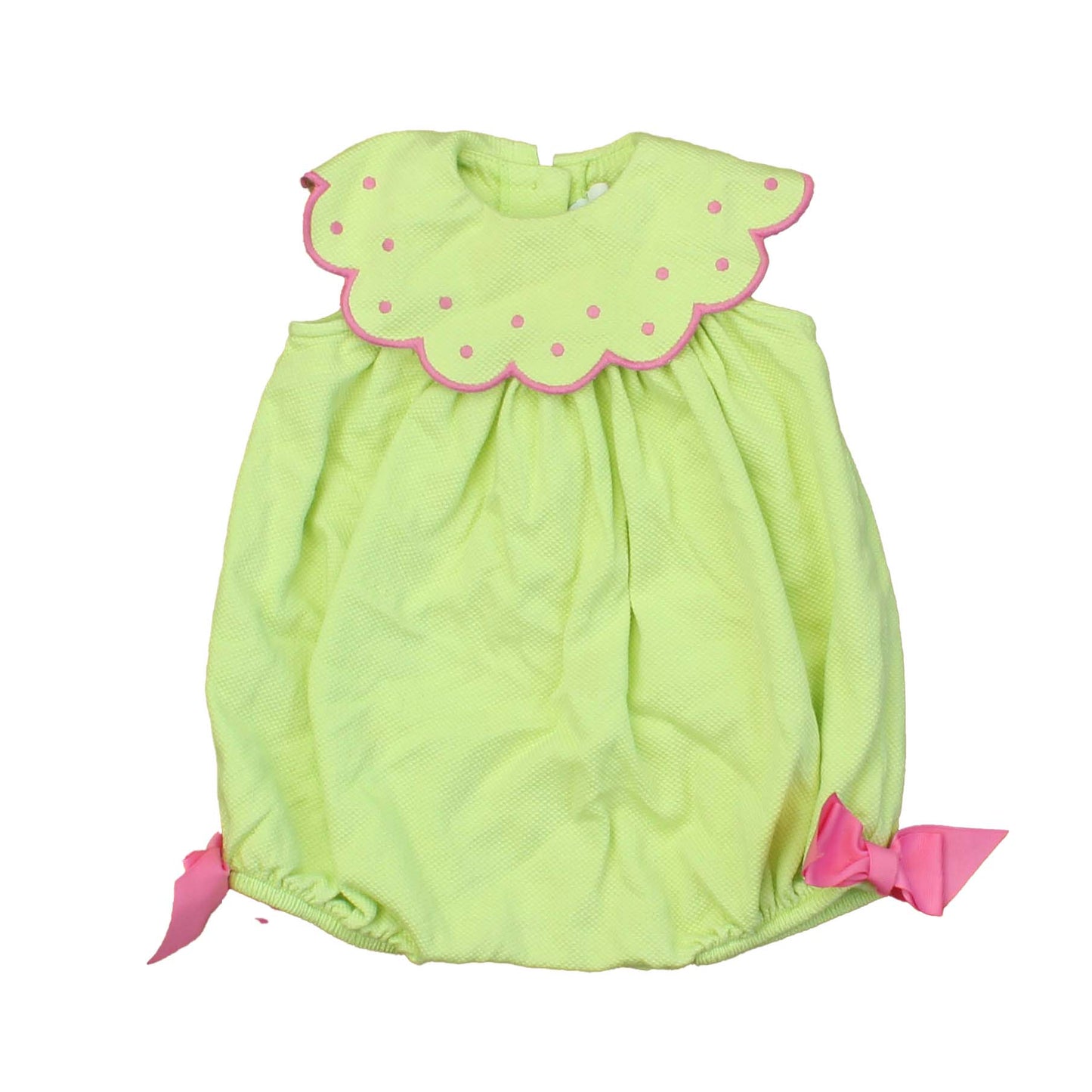 Peaches'n Cream Girls Green | Pink Romper Size: 18 Months Green | Pink
