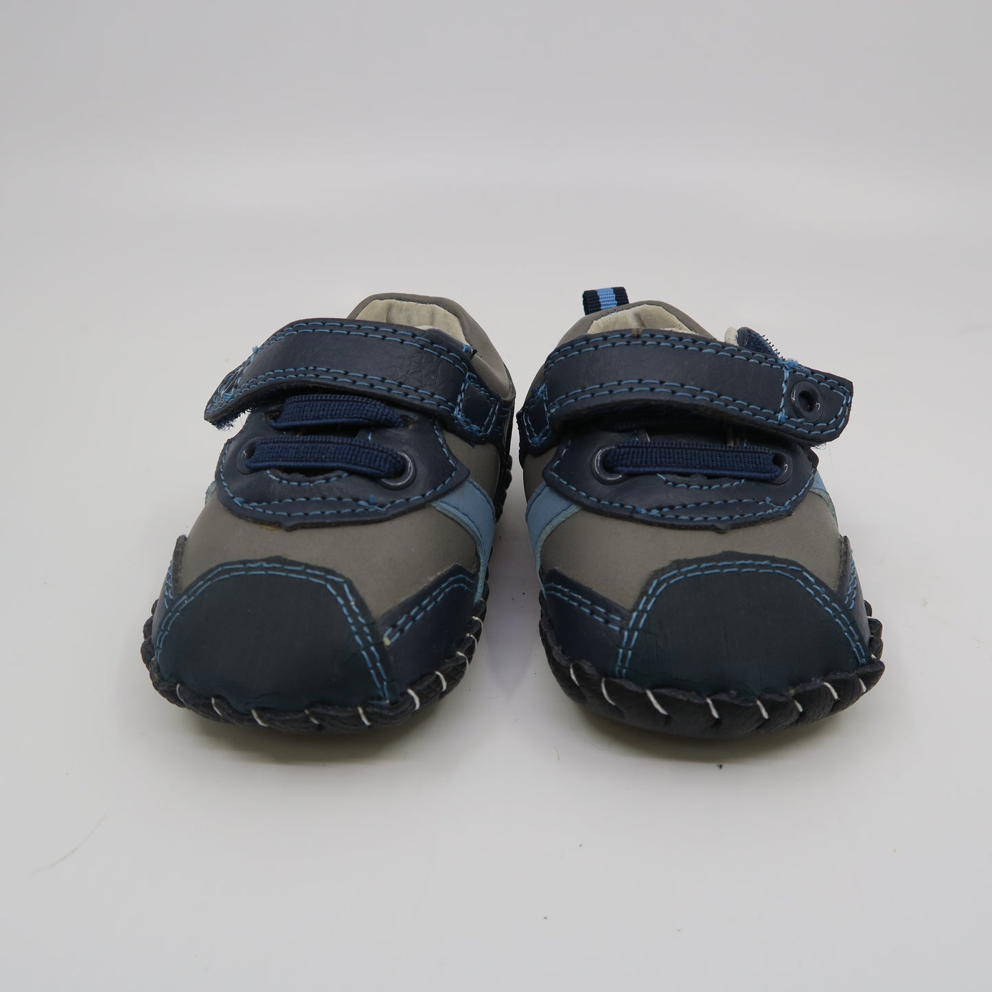Pediped Unisex Gray | Blue Booties Size: 0 - 6 months Gray | Blue