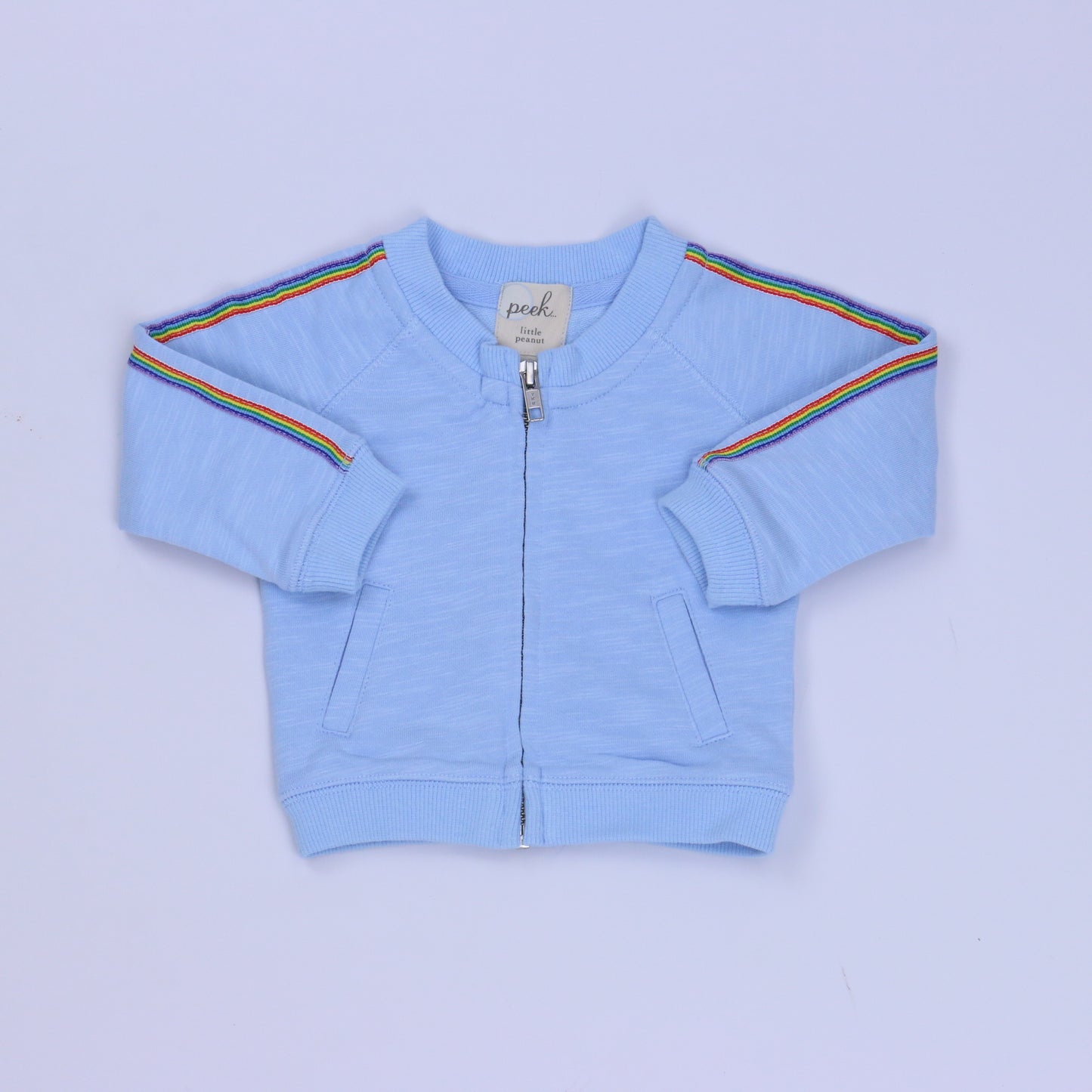 Peek Girls Blue Sweatshirt Size: 3-6 Months Blue