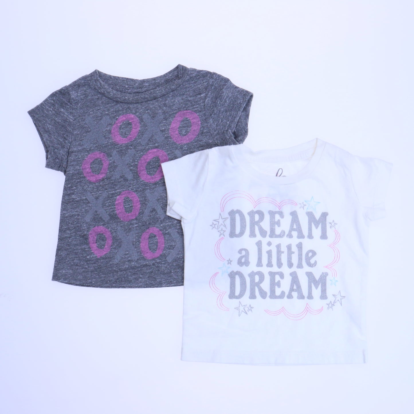 Peek Girls White | Gray T-Shirt Size: 6-12 Months White | Gray