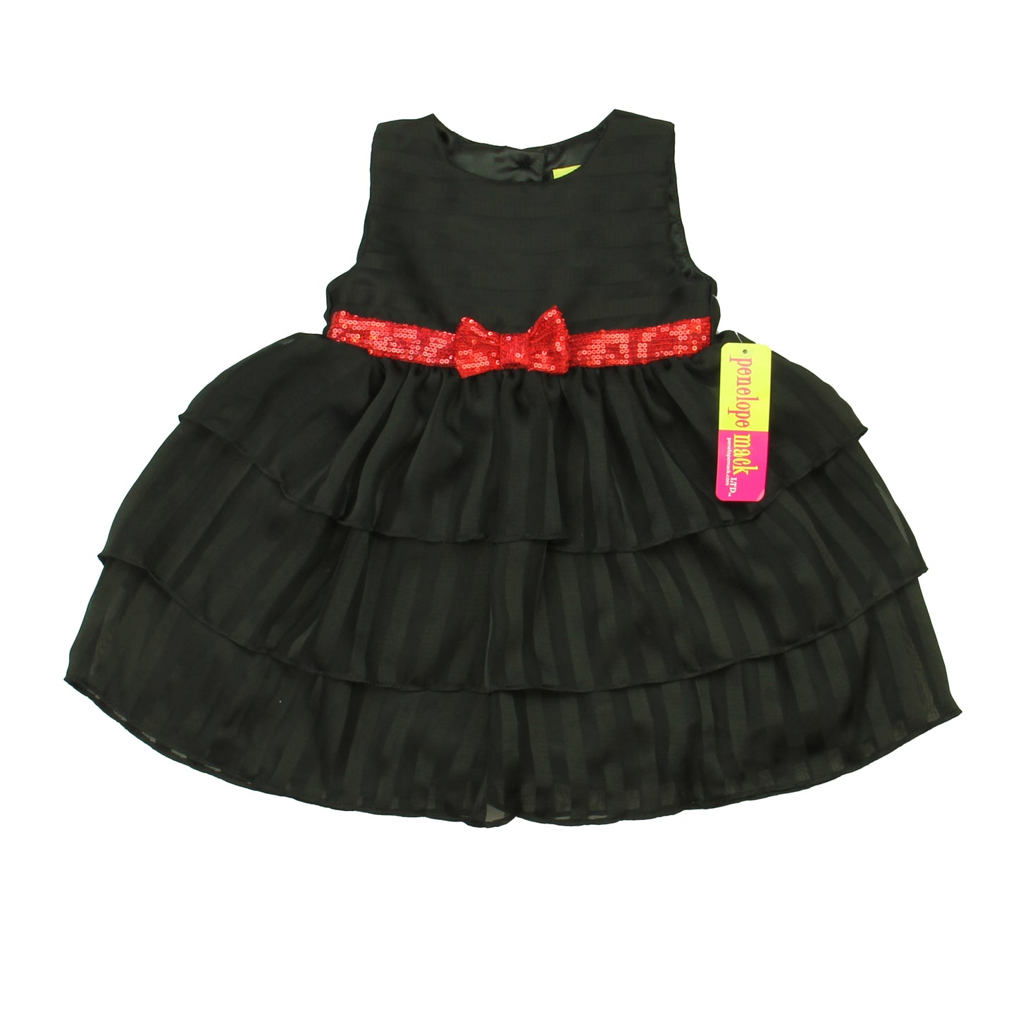 Penelope Mack Girls Black Special Occasion Dress Size: 6-12 Months Black