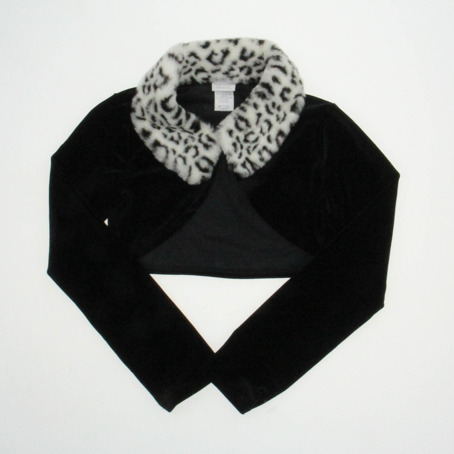 Perfectly Dressed Girls Black/ Velvet Cardigan Size: M (7/8) Black/ Velvet