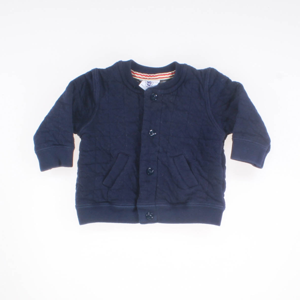 Petit Bateau Girls Navy Jacket Size: 3 Months Navy
