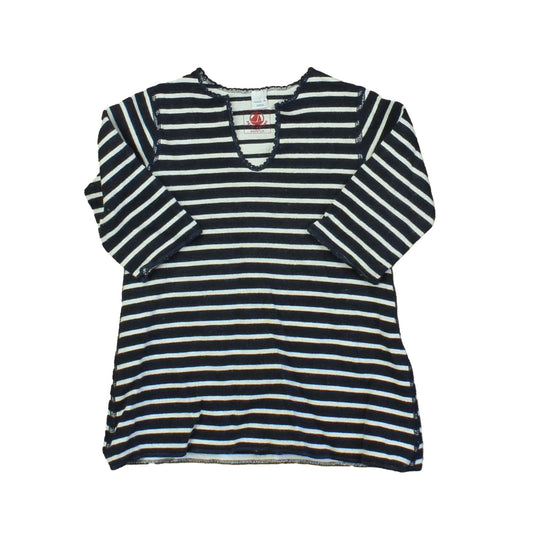 Petit Bateau Girls Blue | White | Stripes Dress Size: 6 Months Blue | White | Stripes