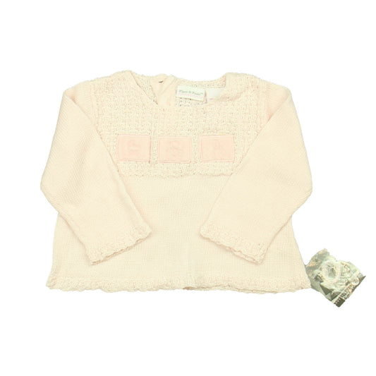 Piper & Posie Girls Pink Sweater Size: 0-3 Months Pink