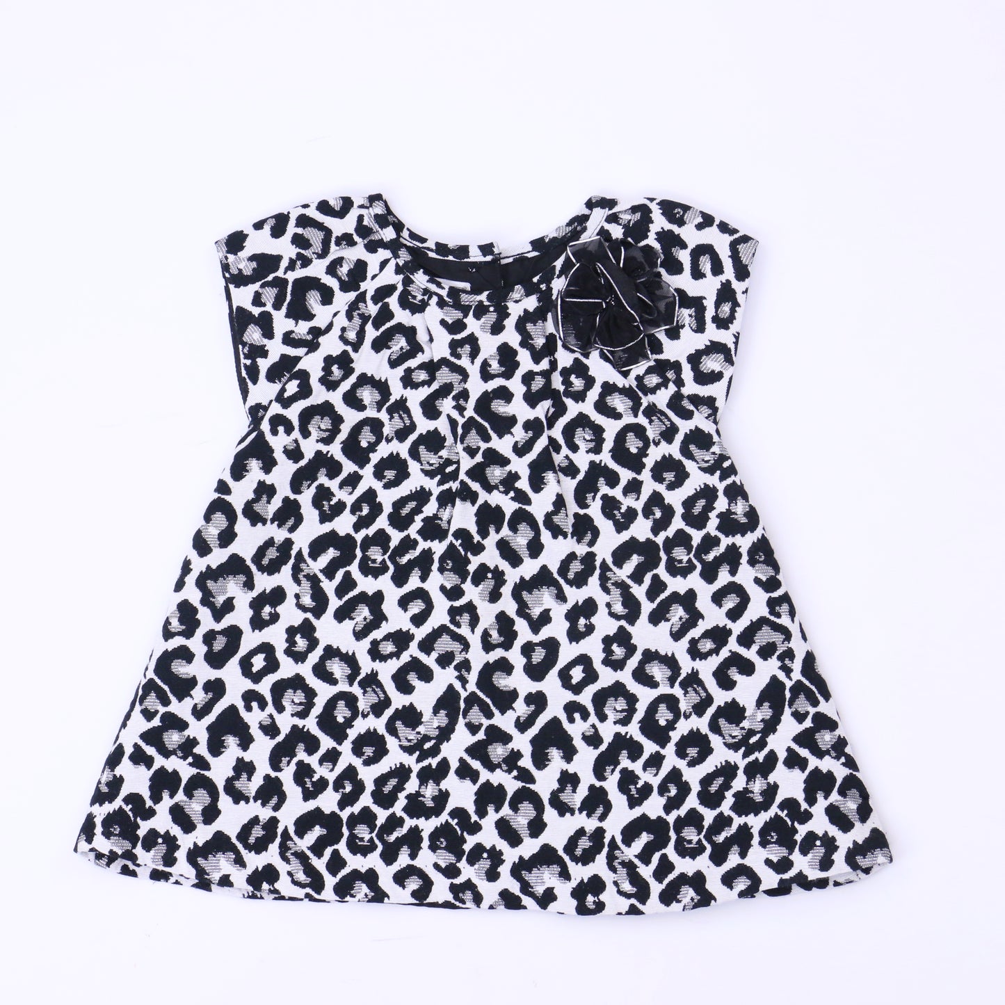 Pippa & Julie Girls Black | White Dress Size: 18 Months Black | White