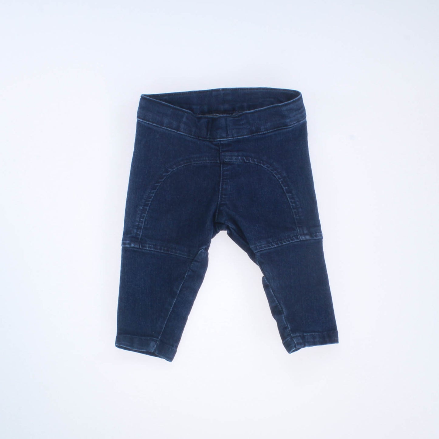 Polarn O. Pyret Unisex Dark Blue Denim Jeans Size: 4-6 Months Dark Blue Denim