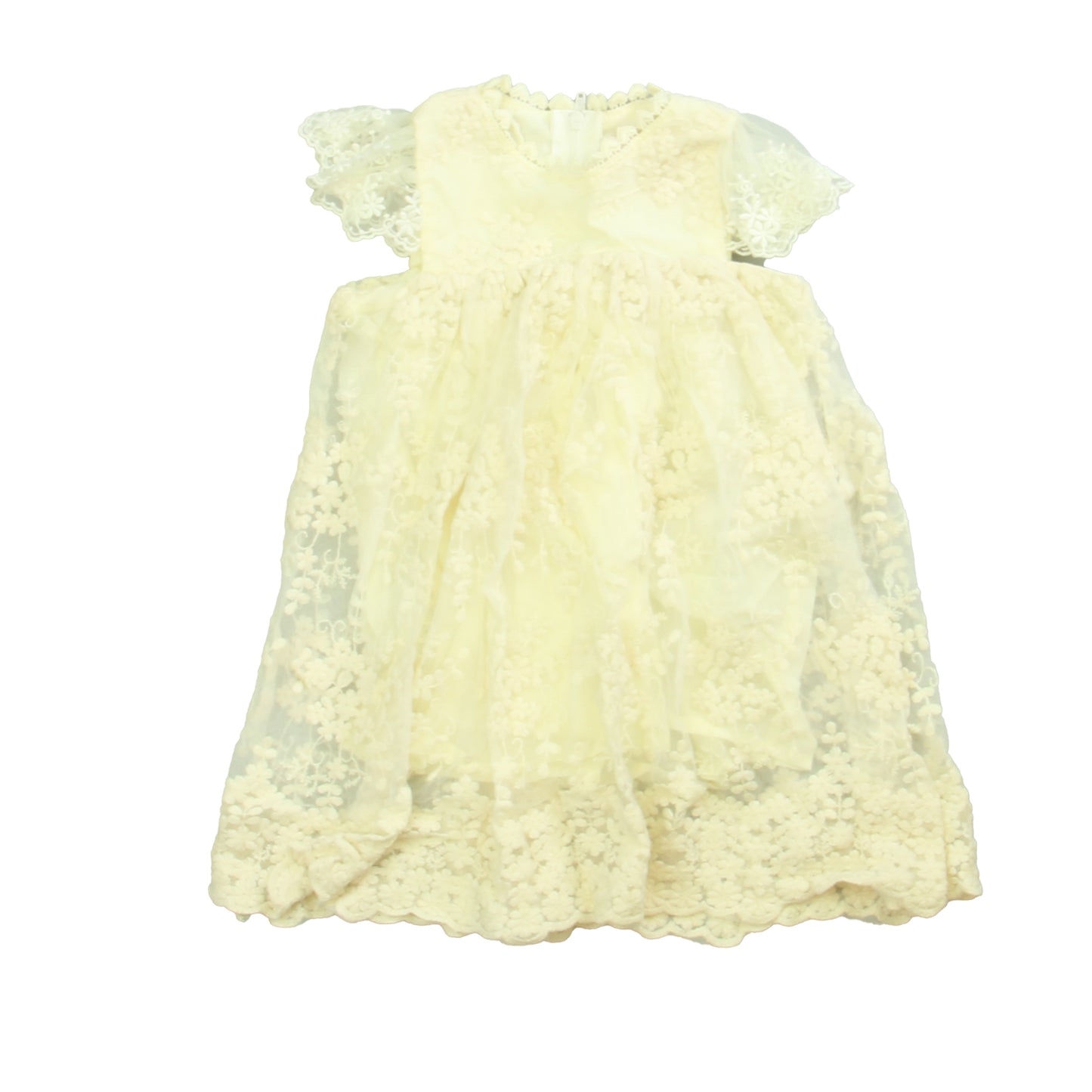 Popatu Girls Ivory Dress Size: 18 Months Ivory