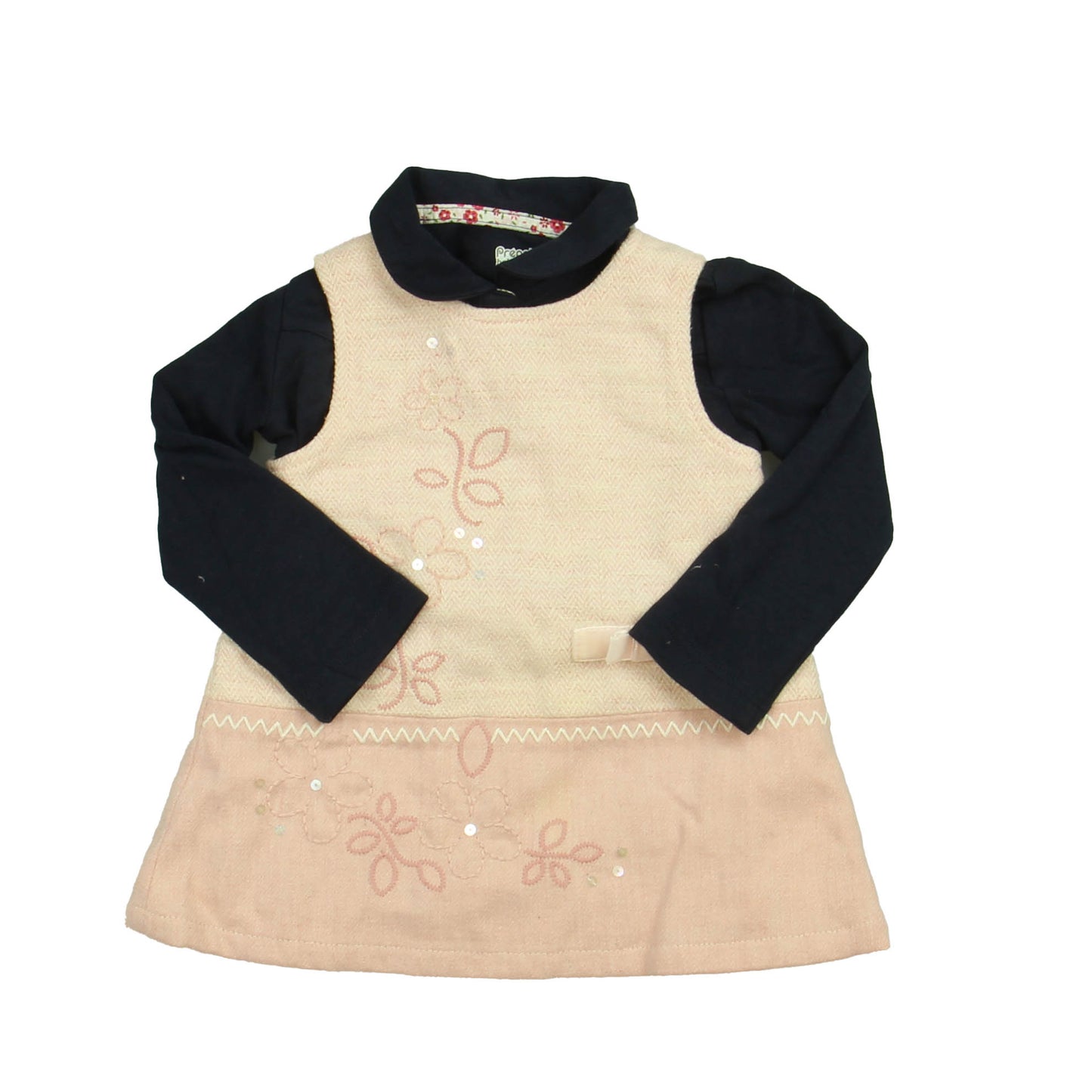 Prenatal Girls Pink | Navy Jumper Size: 9-12 Months Pink | Navy