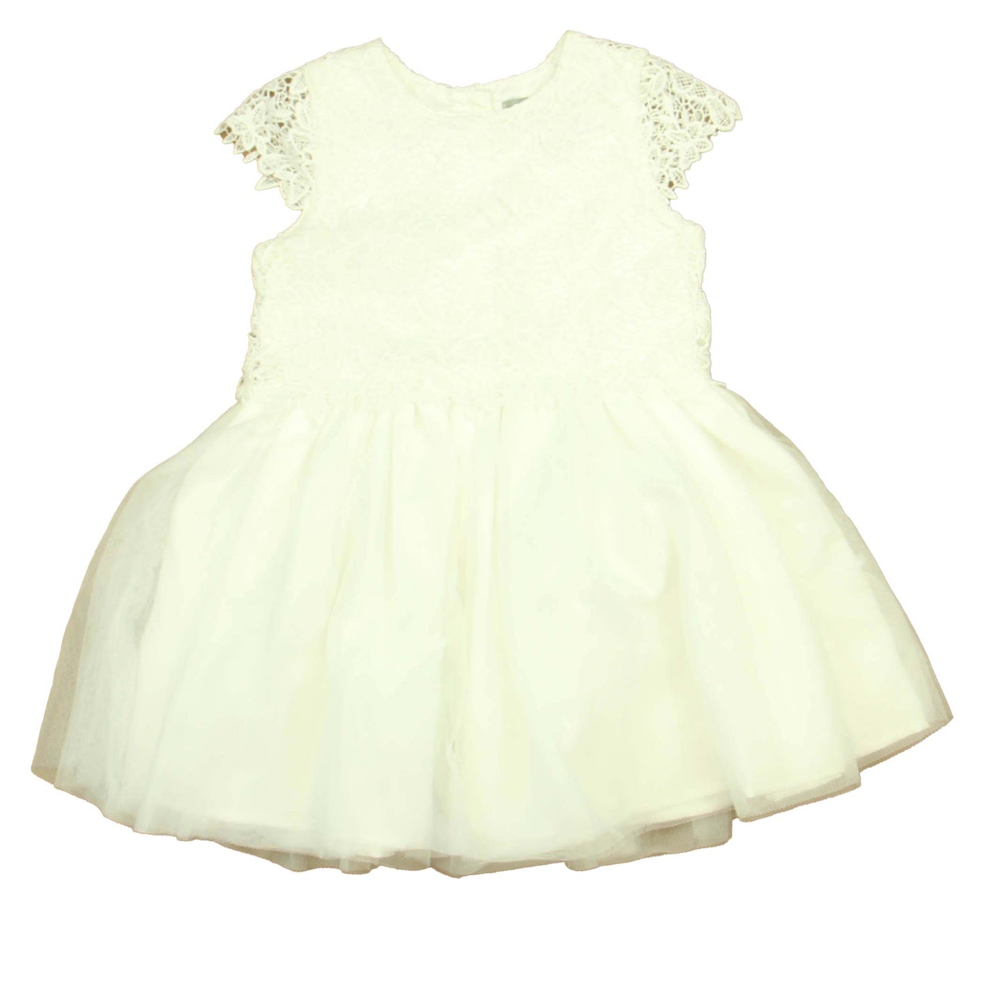 Primark Girls White Special Occasion Dress Size: 12-18 Months White