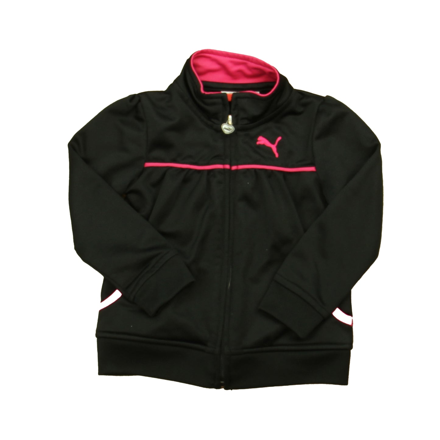 Puma Girls Black | Pink Athletic Top Size: 24 Months Black | Pink