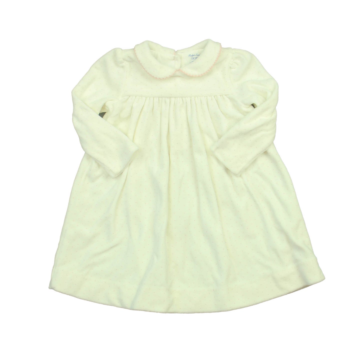 Ralph Lauren Girls White | Pink dots Dress Size: 12 Months White | Pink dots