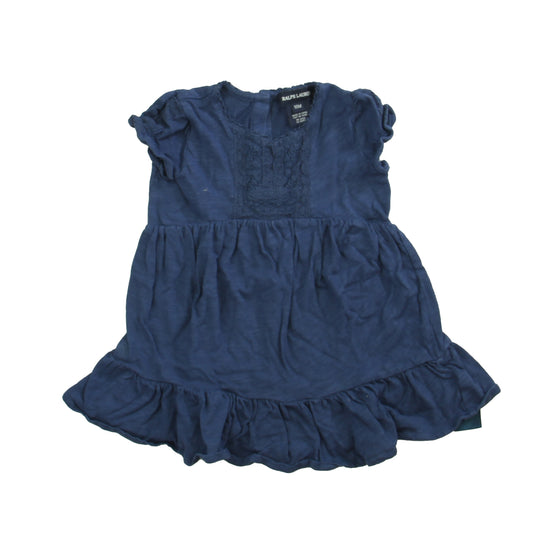 Ralph Lauren Girls Navy Dress Size: 18 Months Navy
