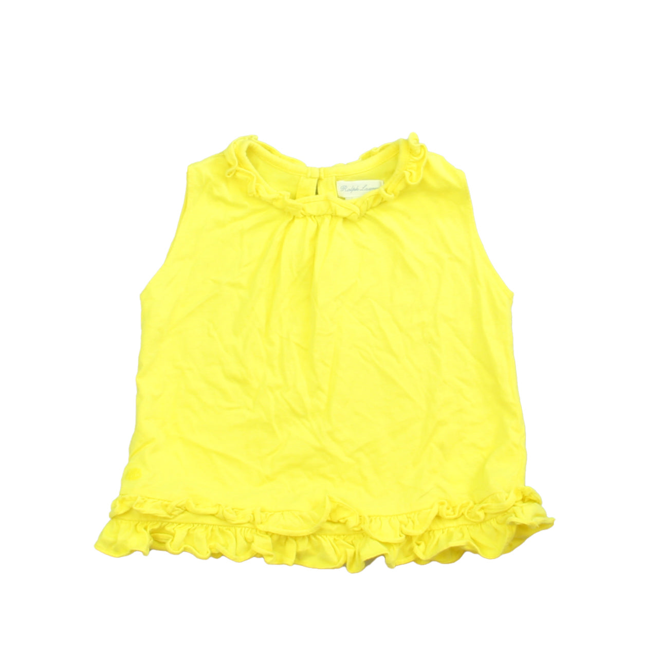 Ralph Lauren Girls Yellow Blouse Size: 18 Months Yellow
