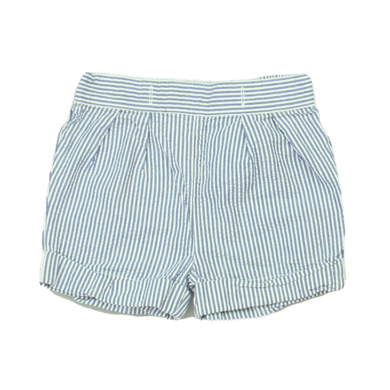 Ralph Lauren Girls Blue Stripe Shorts Size: 3 Months Blue Stripe