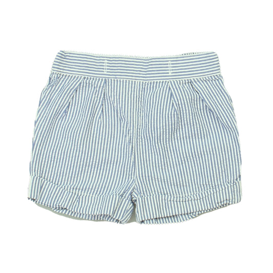 Ralph Lauren Girls Blue Stripe Shorts Size: 3 Months Blue Stripe
