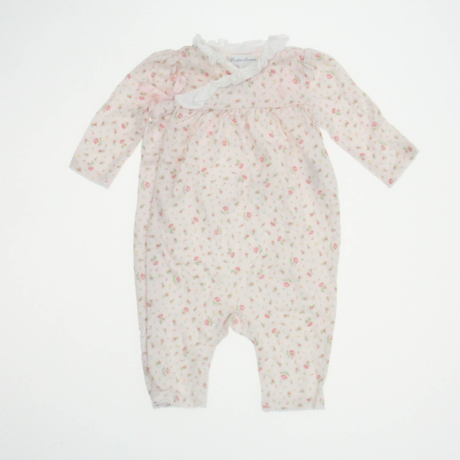 Ralph Lauren Girls Pink Long Sleeve Outfit Size: 3 Months Pink