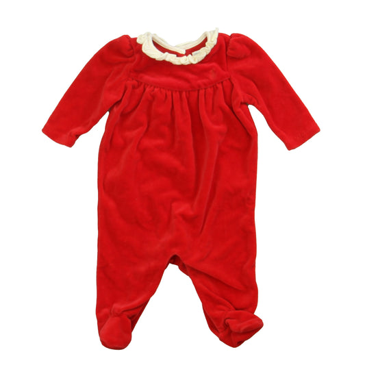 Ralph Lauren Girls Red | Ivory Long Sleeve Outfit Size: 3 Months Red | Ivory