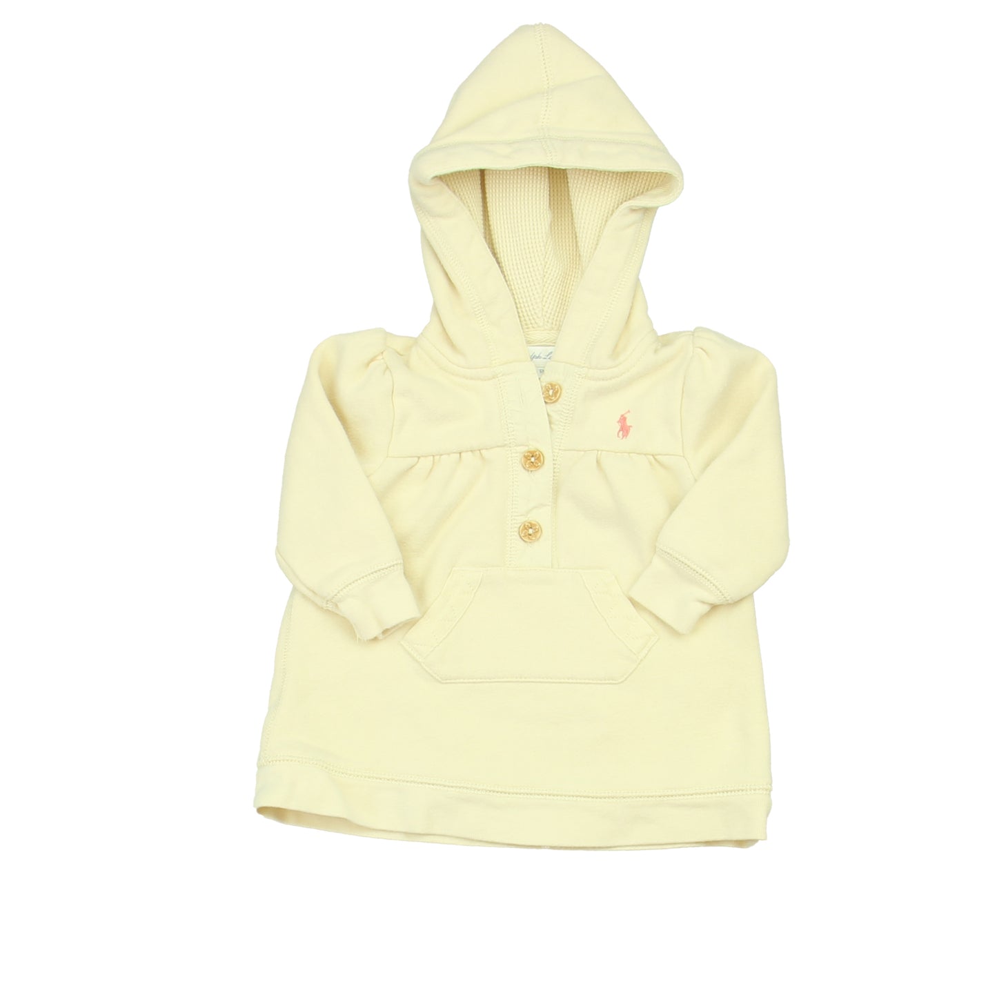 Ralph Lauren Girls Ivory Hoodie Size: 6 Months Ivory