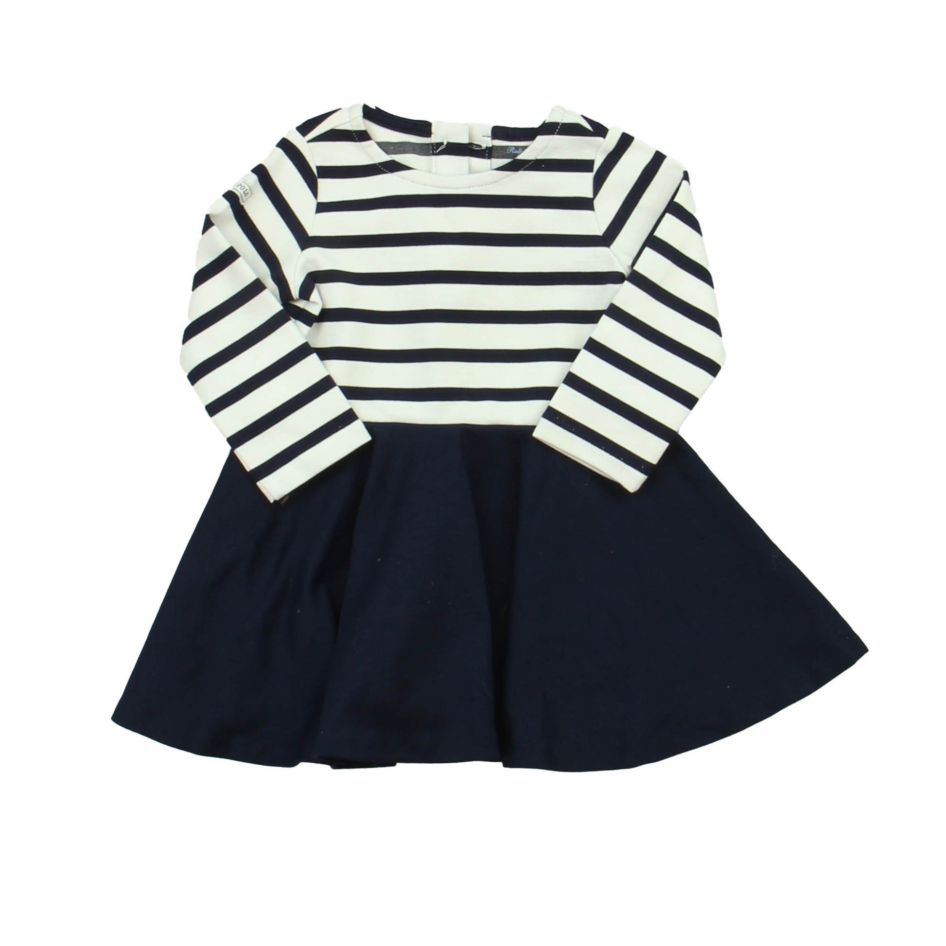 Ralph Lauren Girls Navy | White Dress Size: 6 Months Navy | White