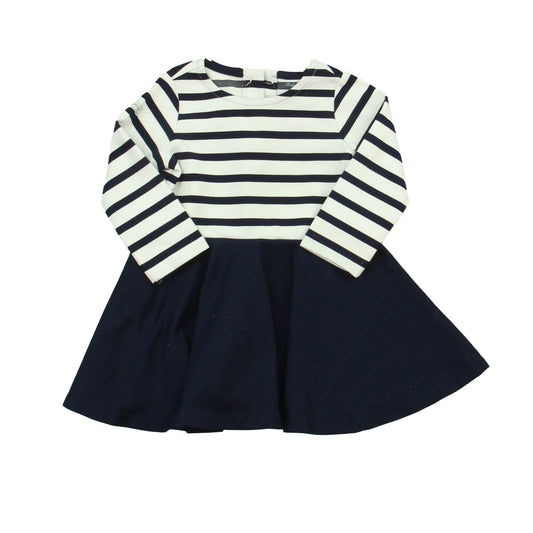 Ralph Lauren Girls Navy | White Dress Size: 6 Months Navy | White