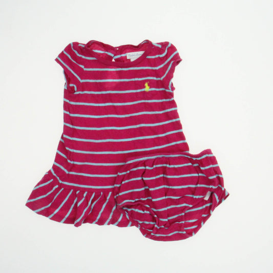 Ralph Lauren Girls Pink | Blue | Stripes Dress Size: 6 Months Pink | Blue | Stripes